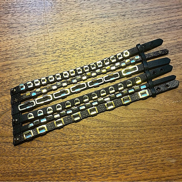 Authentic Vuitton Rare 6 Strap Monogram Silver Hardware Runway Cuff Bracelet - Picture 2 of 9